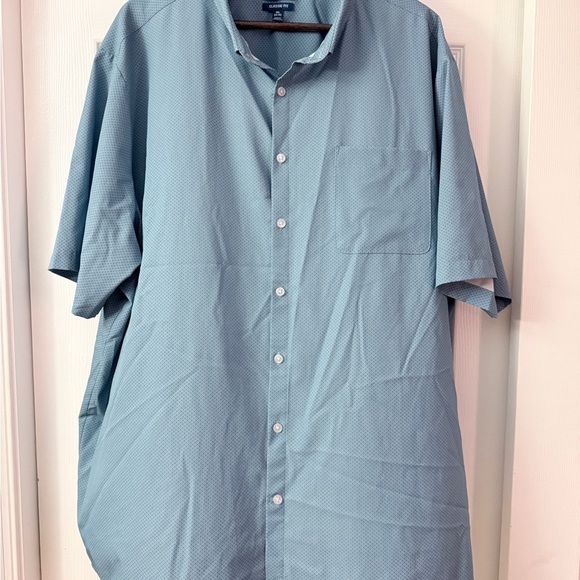 George Men's Teal Button Down Shirt - Picture 1 of 3